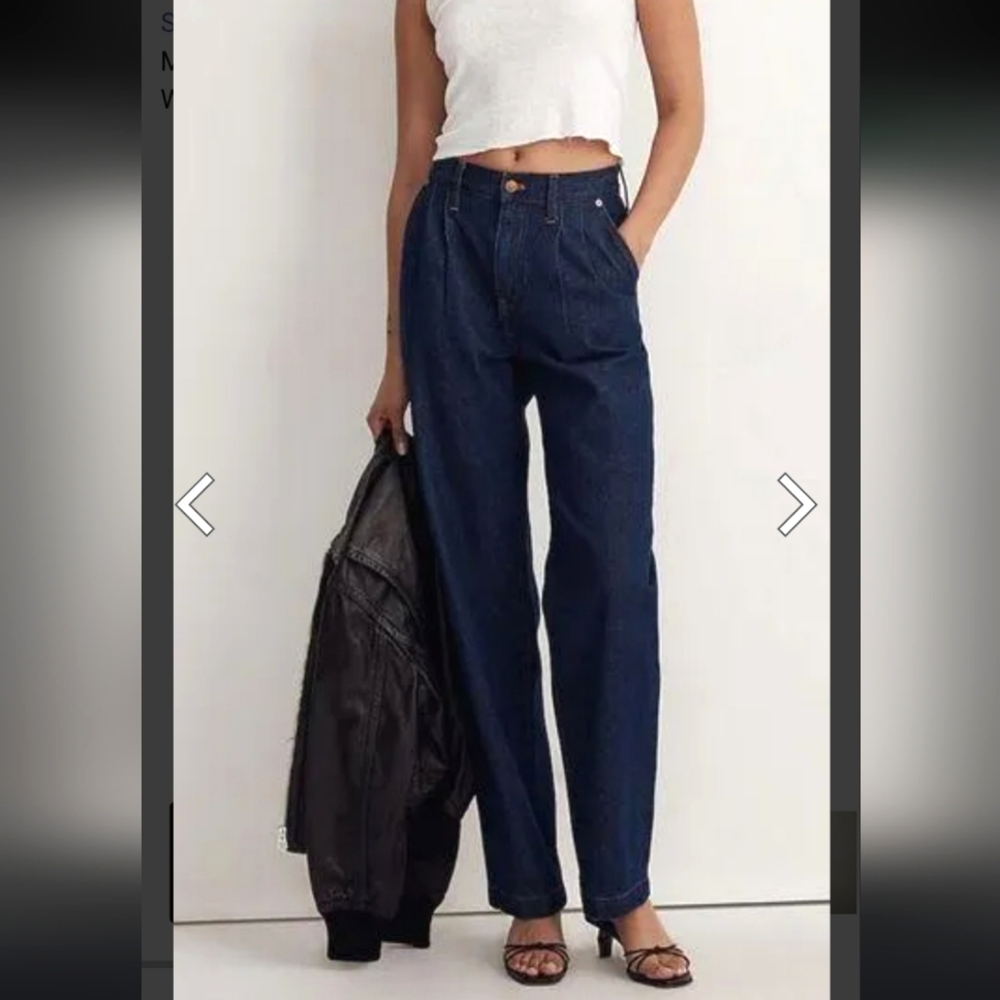 MADEWELL THE BAGGY STRAIGHT JEAN, SIZE 26